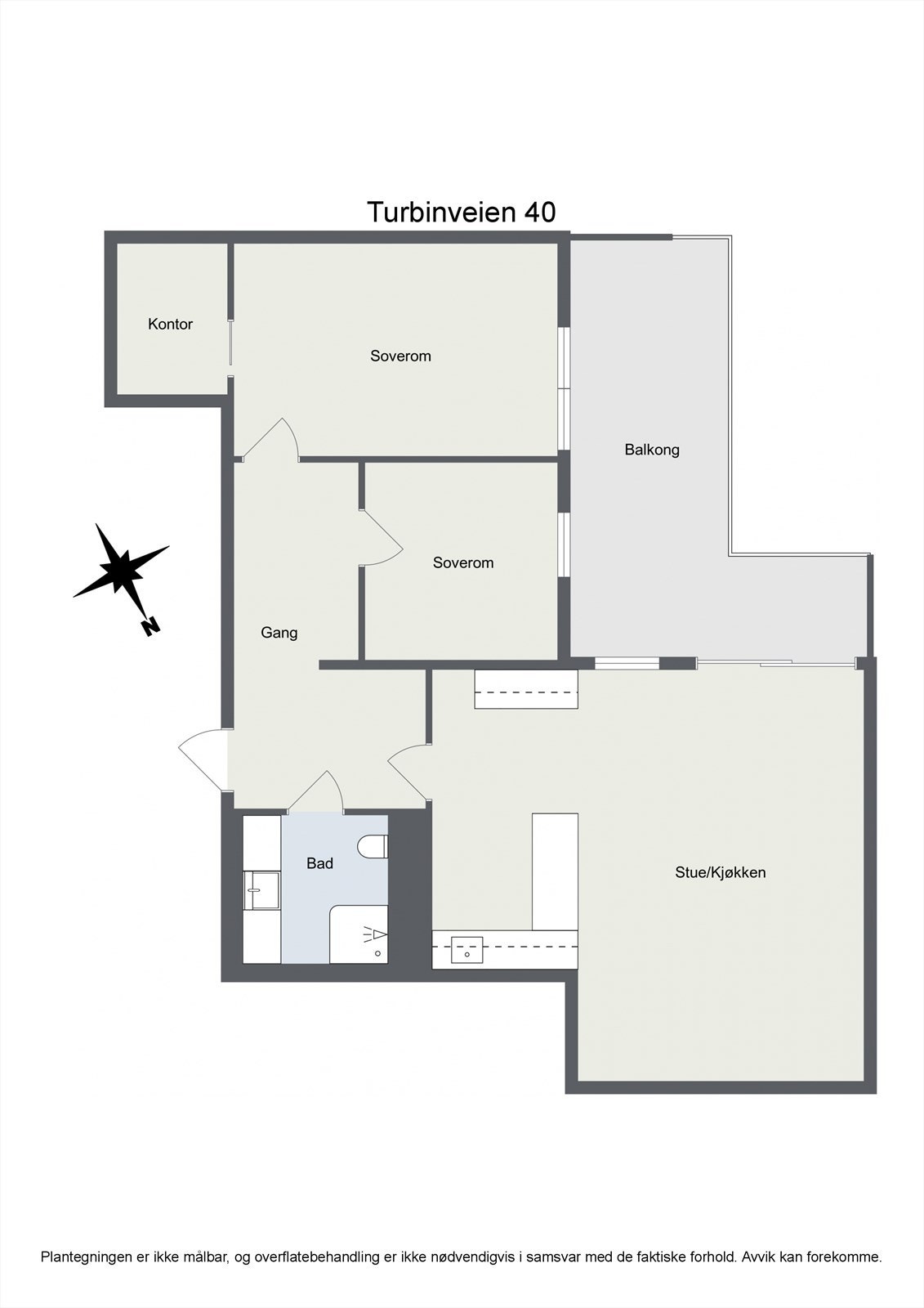 Plantegning Galleribilde