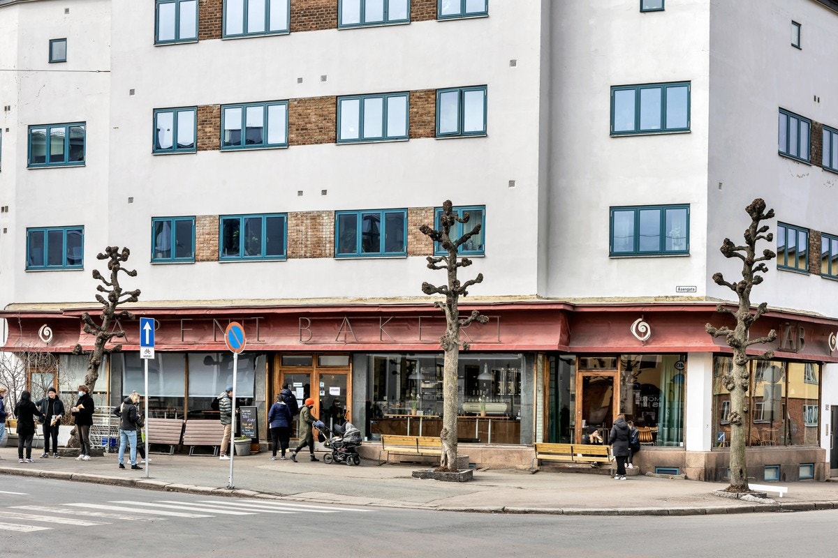 Kort gangavstand til kafeer, uteserveringer, kaffebarer, restauranter, m.m. Galleribilde