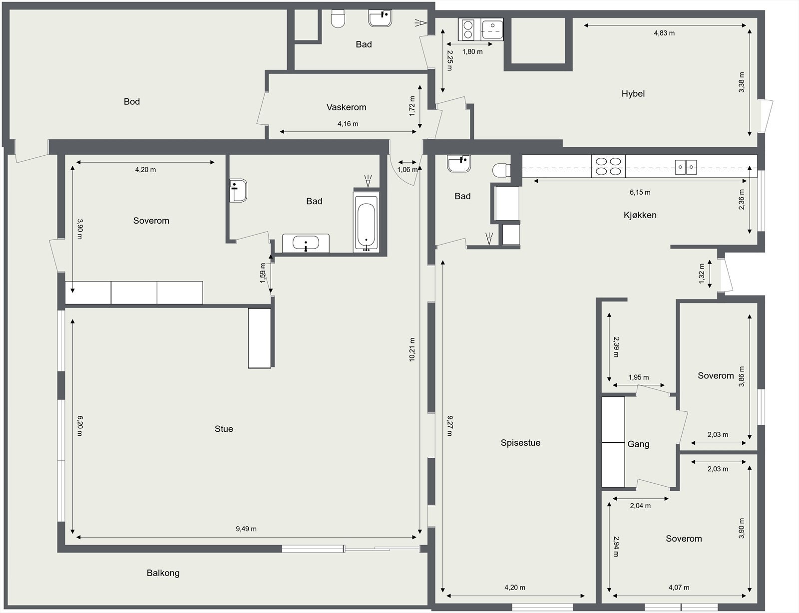 Plantegning. Galleribilde