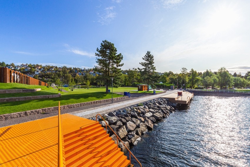 Bekkelagsbadet. Galleribilde