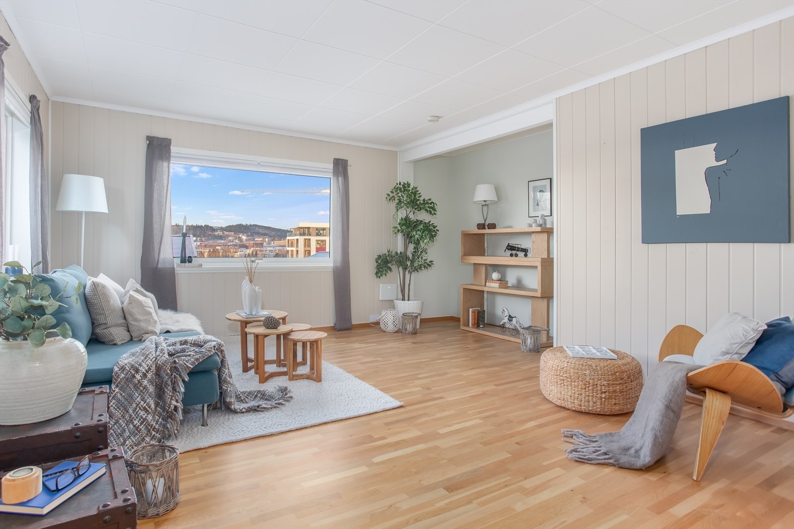 Stua er sørvest-vendt med god utsikt utover Trondheim sør Galleribilde