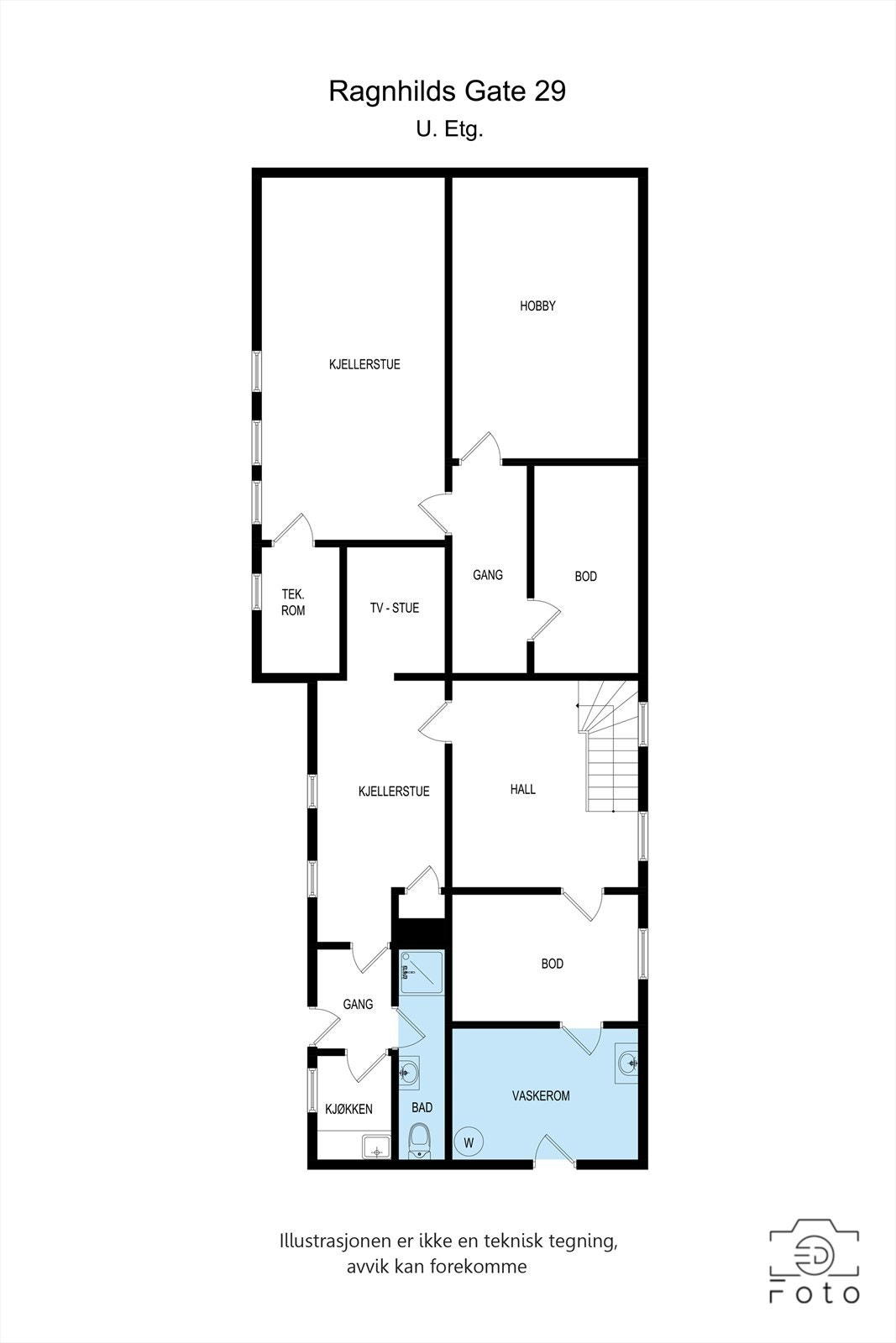 Plantegning u. etasje Galleribilde