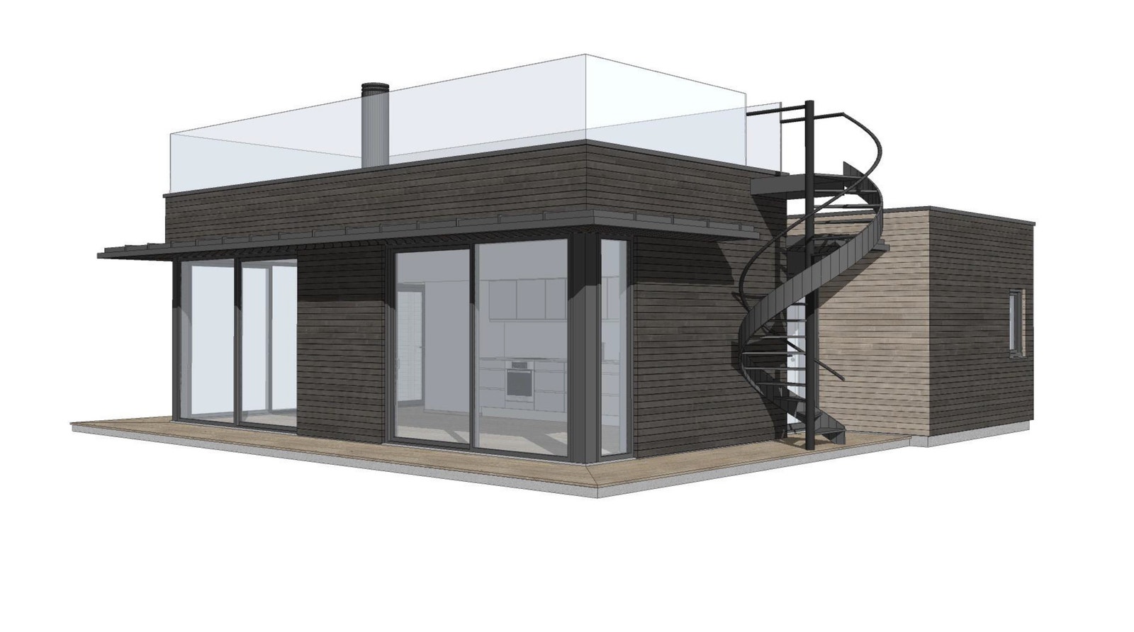 Hytte på tomt 12 med takterrasse Galleribilde