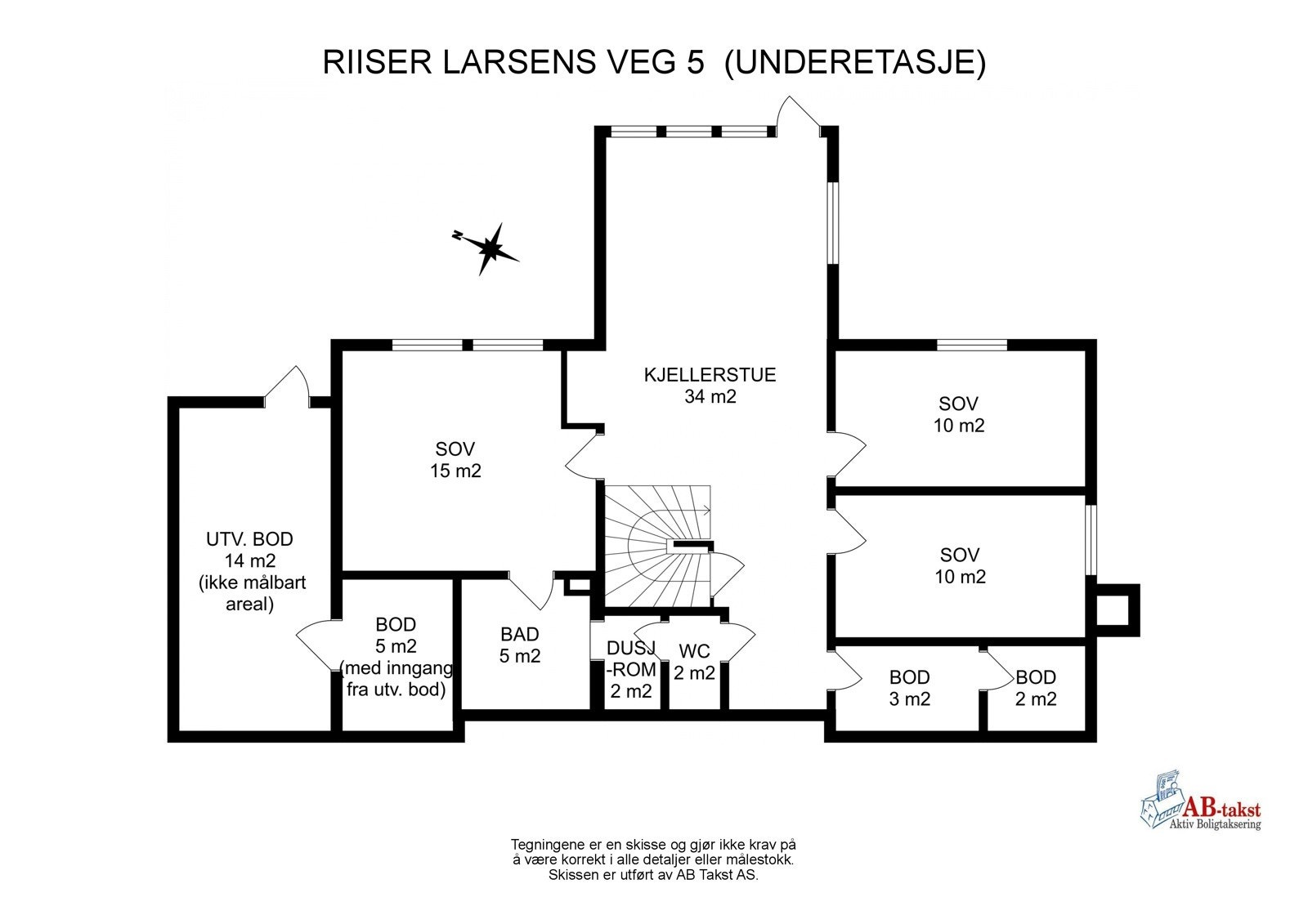 Plantegning underetasje Galleribilde