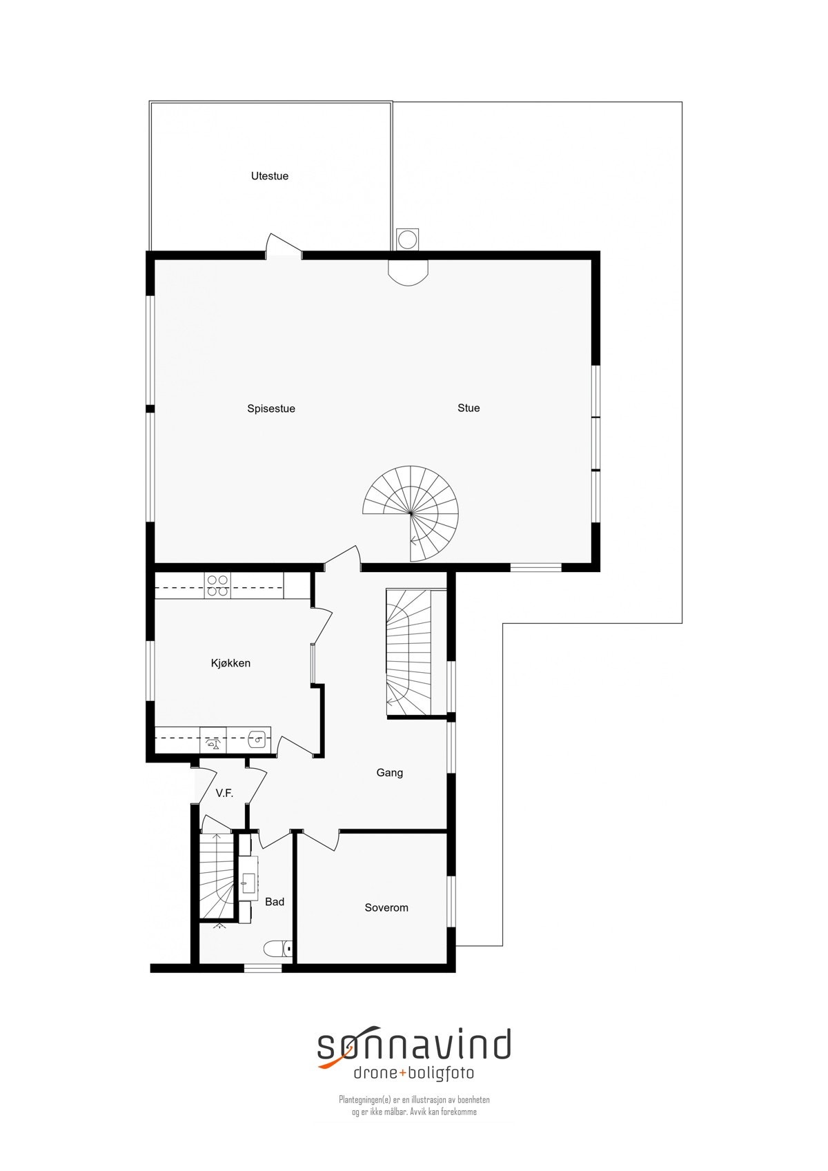 Plantegning hovedetasje Galleribilde