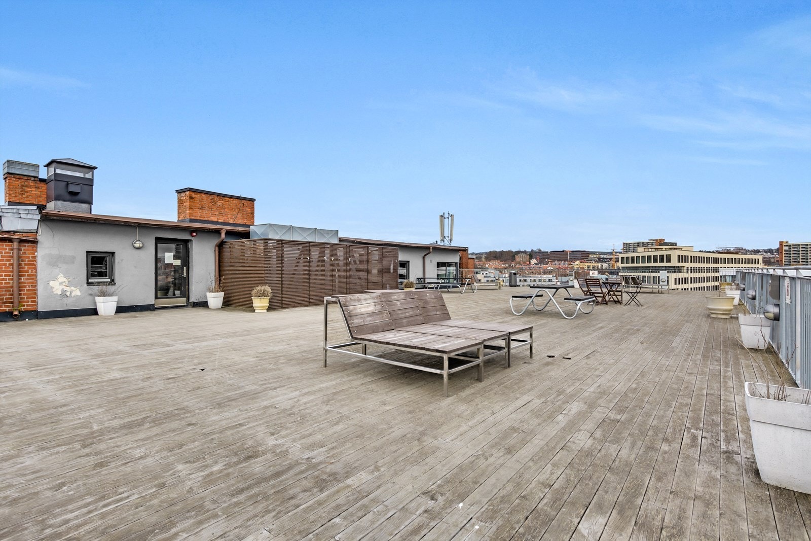 Felles takterasse med 360 graders utsikt. Galleribilde