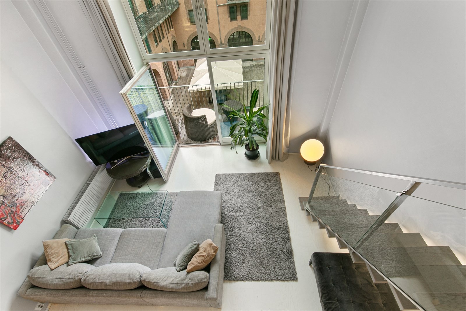 Utsyn fra mesanin Galleribilde