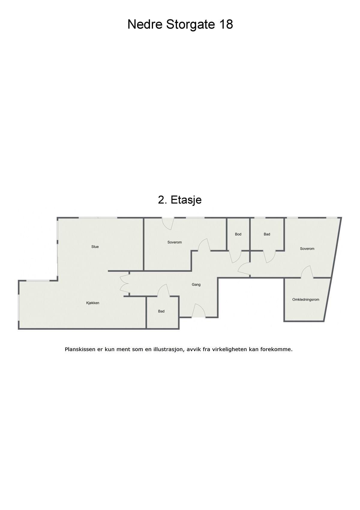 Plantegning Galleribilde