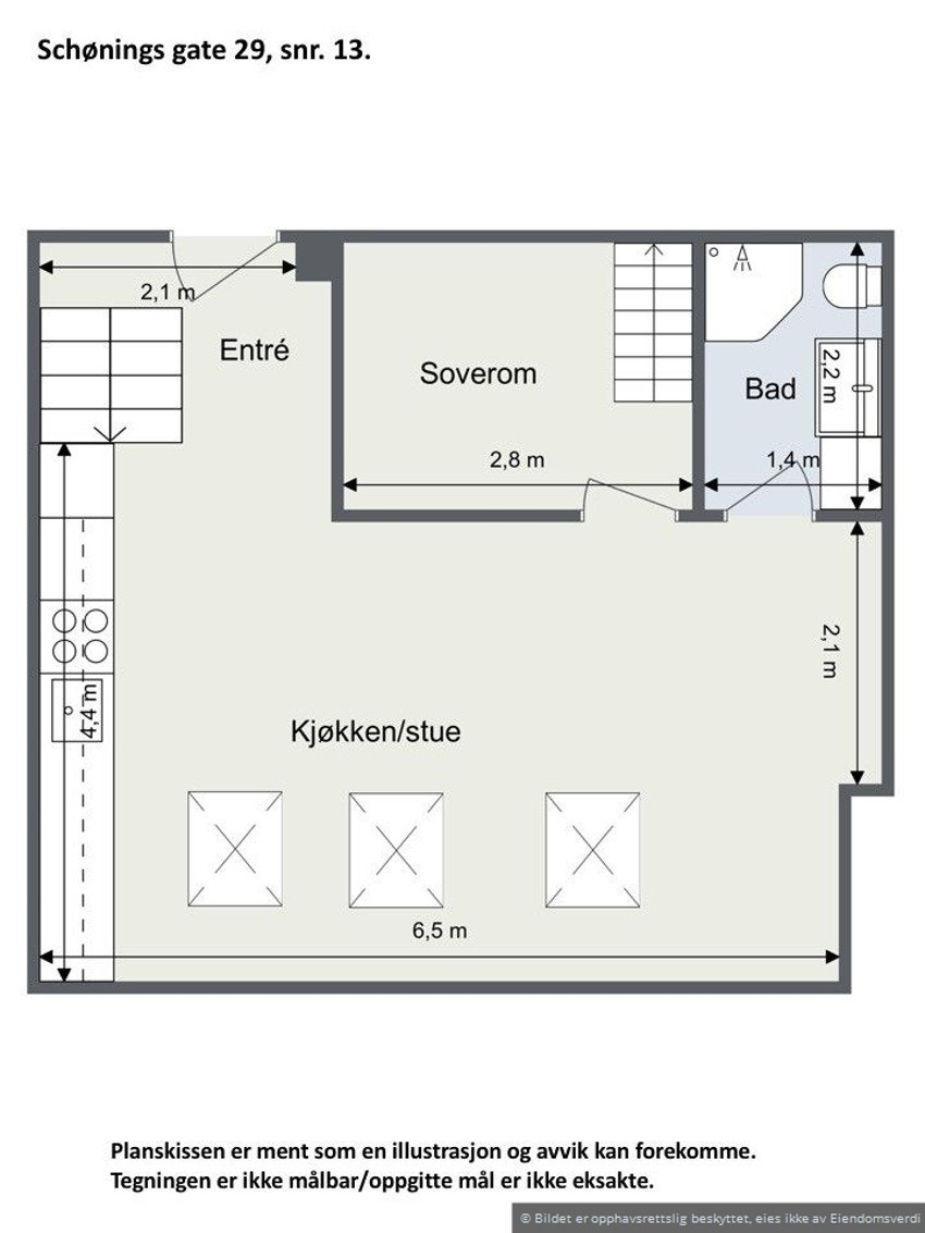 Planskisse Galleribilde