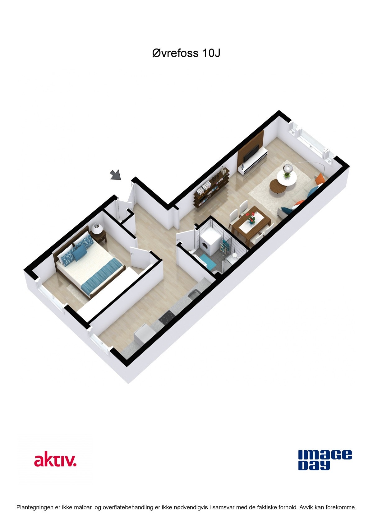 3D plantegning. Galleribilde