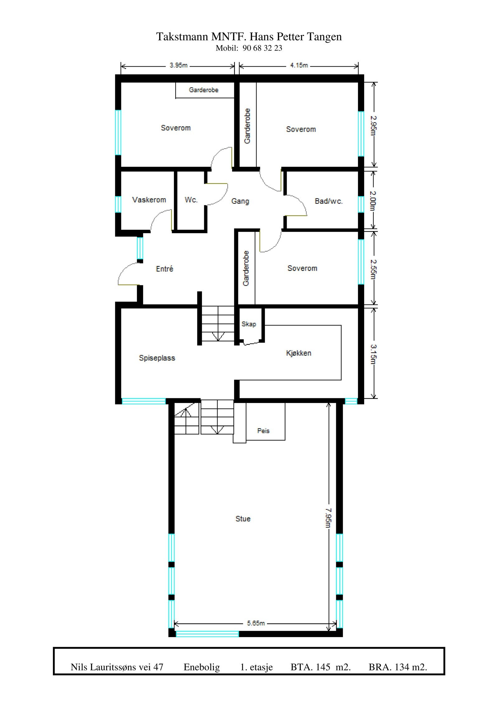 Plantegning hovedplan. Galleribilde