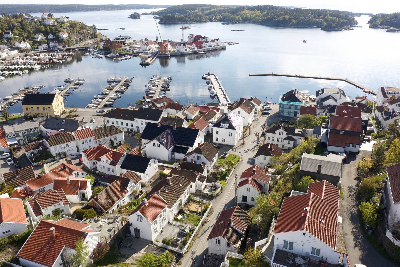 Utsikt mot Holmen Galleribilde
