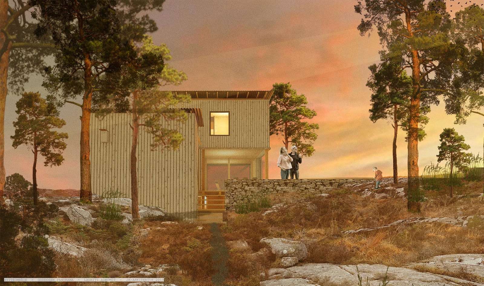 Hyttemodell - Lauritz (illustrasjonsbilde) Galleribilde