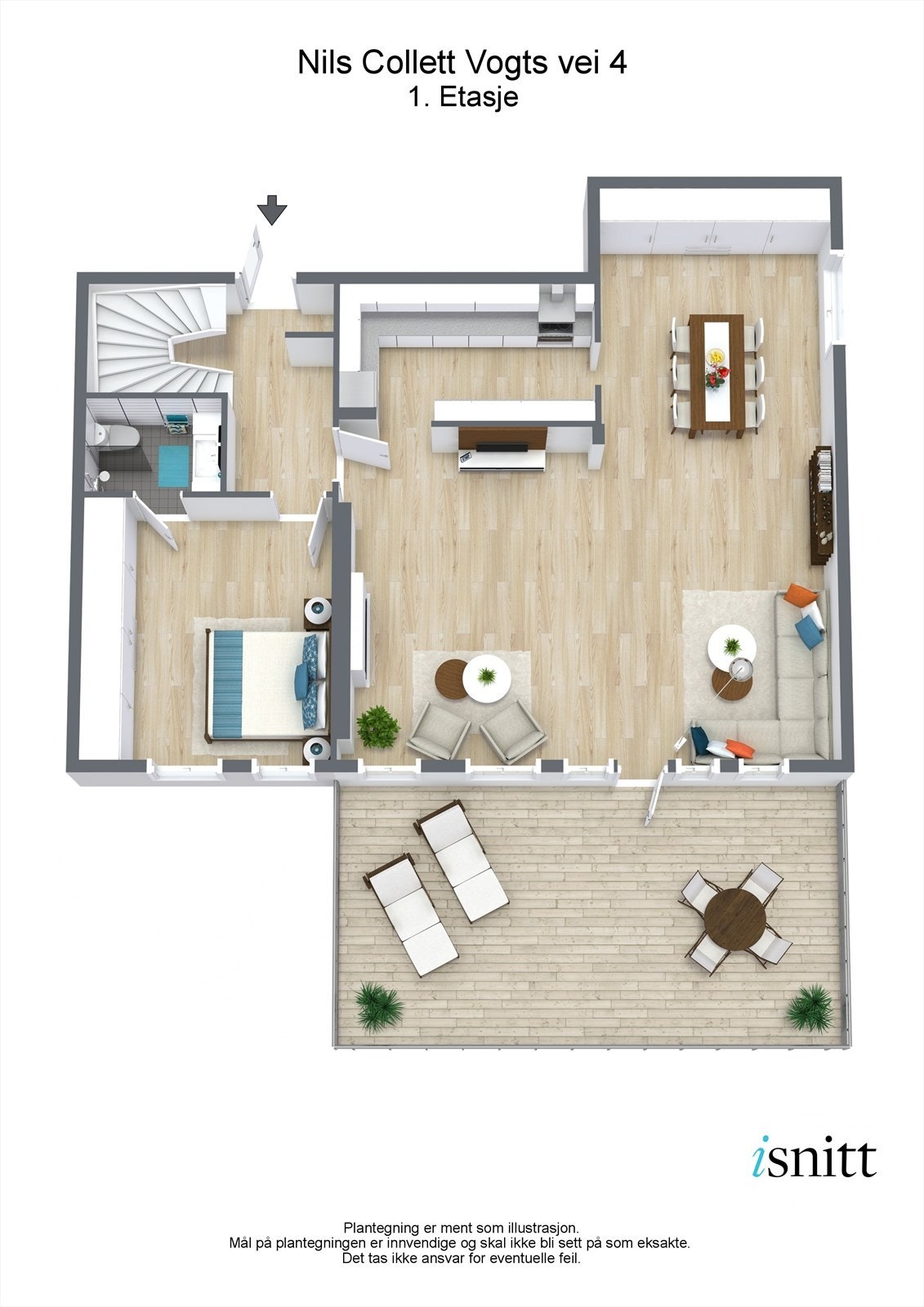 Plantegning 1. etasje Galleribilde