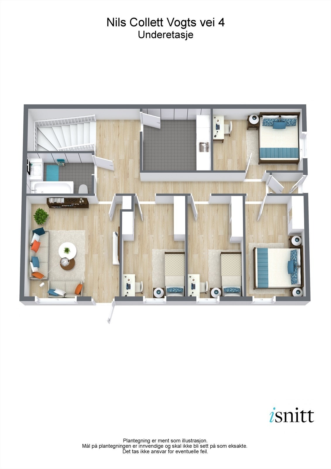 Plantegning underetasje Galleribilde