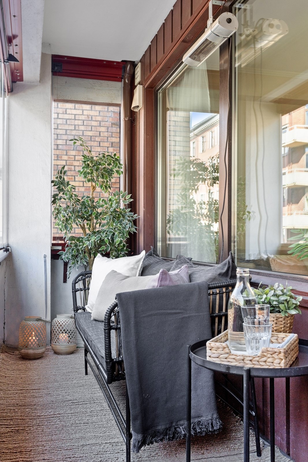 Nordvendt balkong på ca. 5,5 kvm Galleribilde