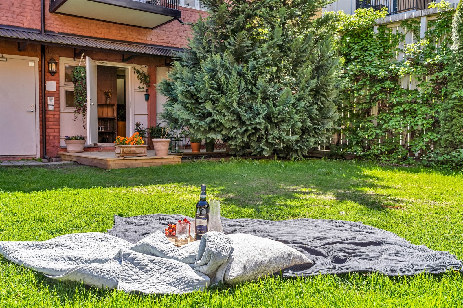 Plen og beplantning i fellesarealene. Galleribilde