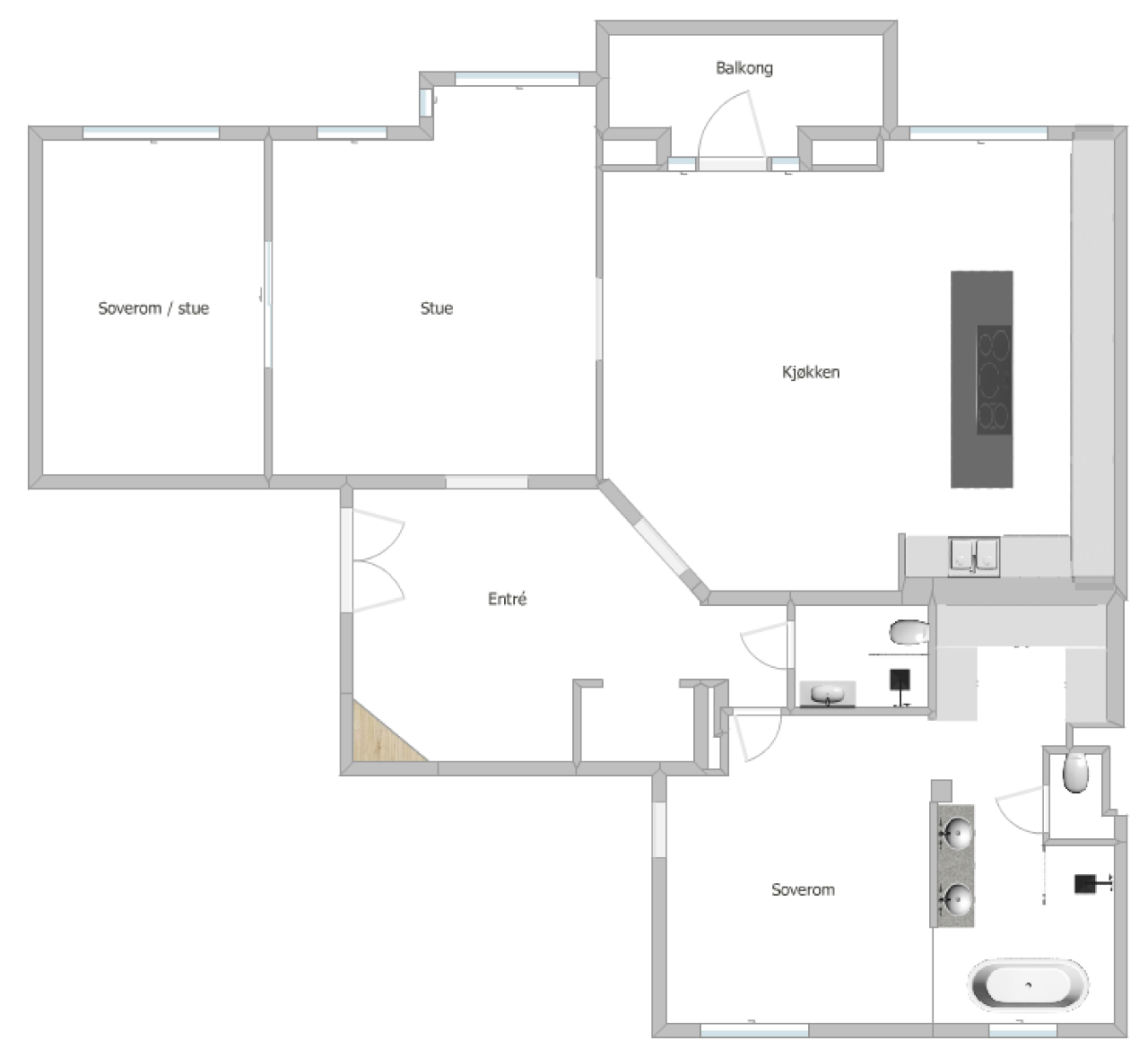 Plantegning. Galleribilde