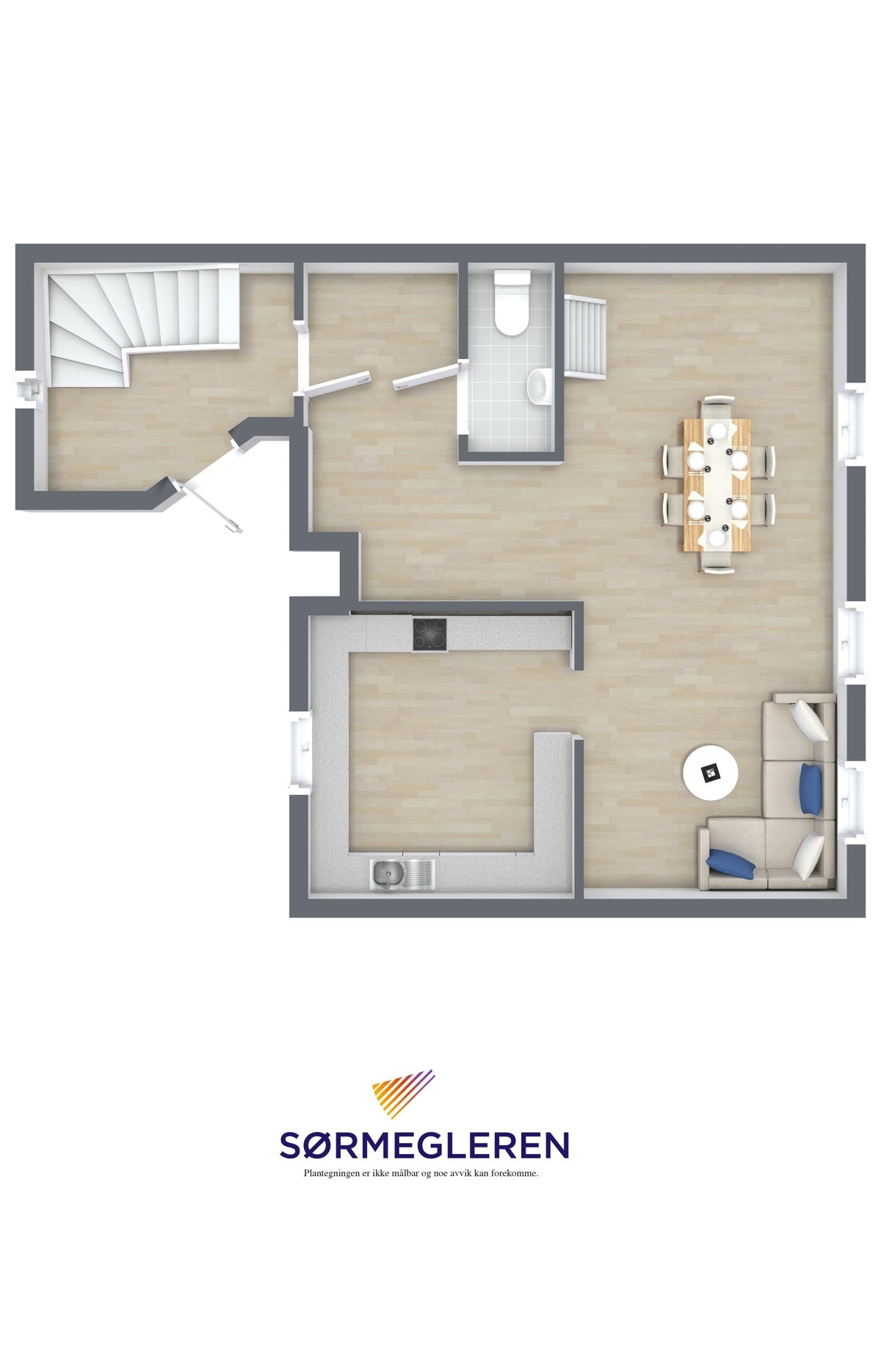 3D Floor Plan kopi Galleribilde