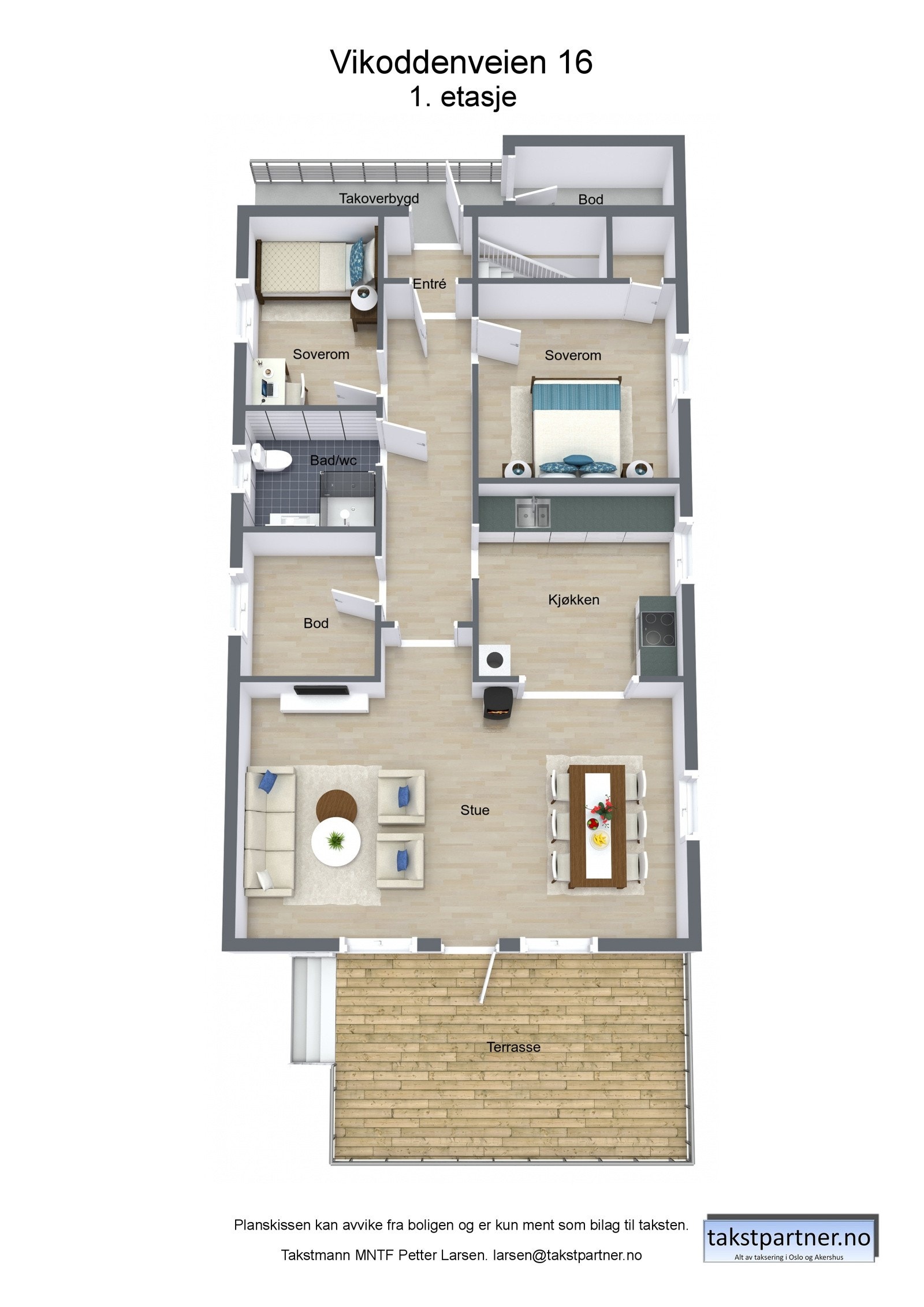 Plantegning 1. et. Galleribilde