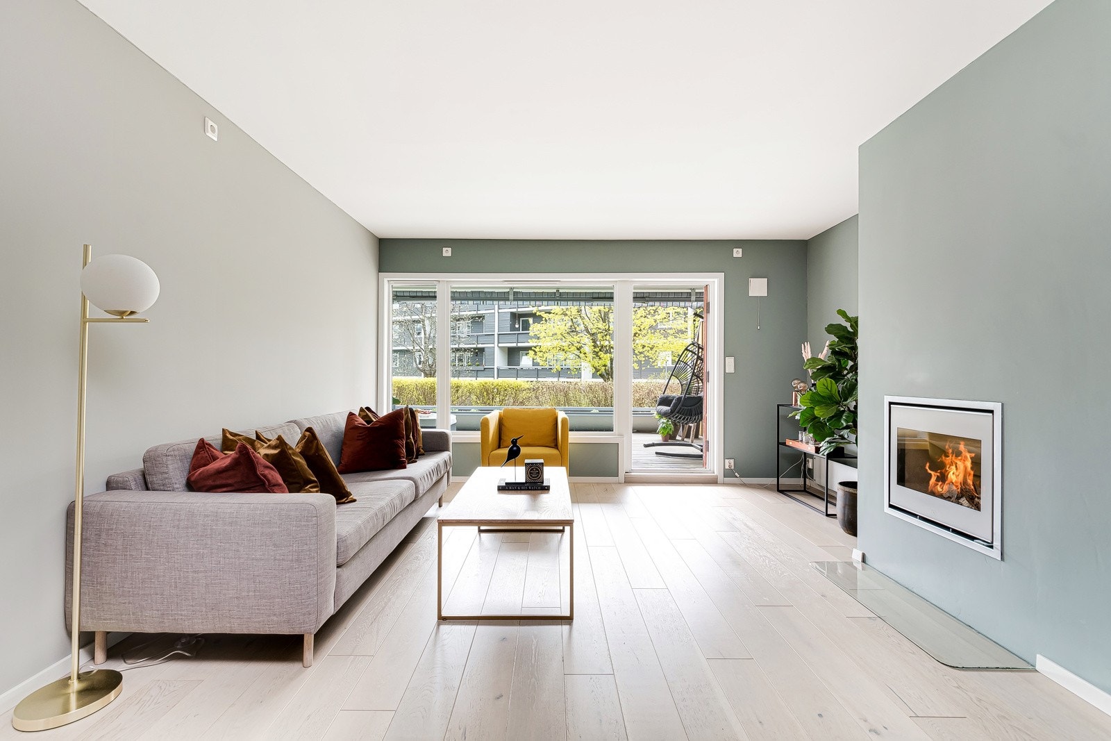 Her bor man i en flott og praktisk bolig med alt på et plan Galleribilde