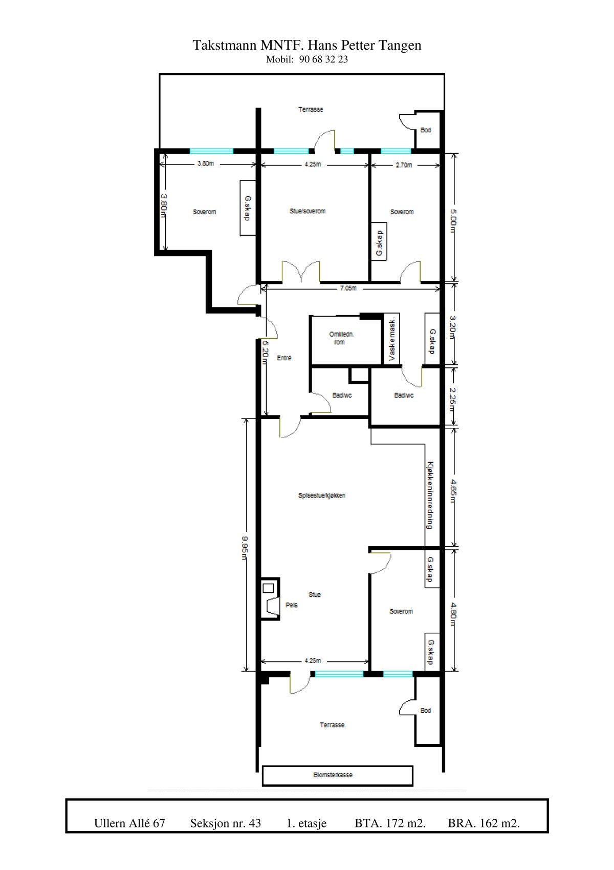 Plantegning Galleribilde