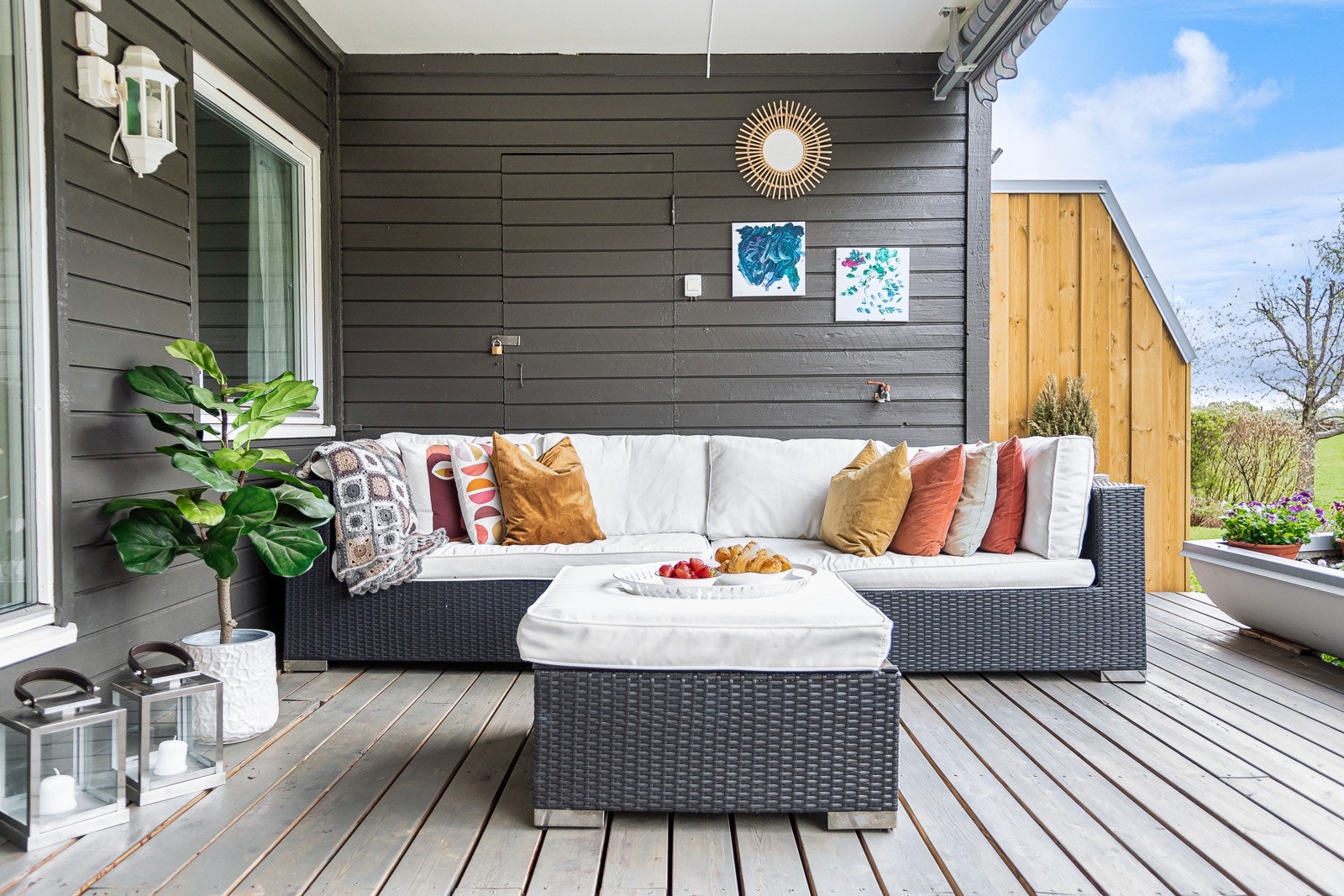 Sydvendt terrasse Galleribilde