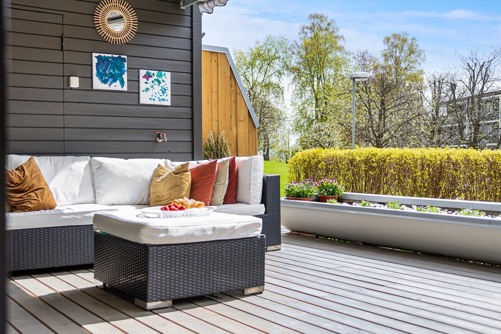 Sydvendt terrasse Galleribilde