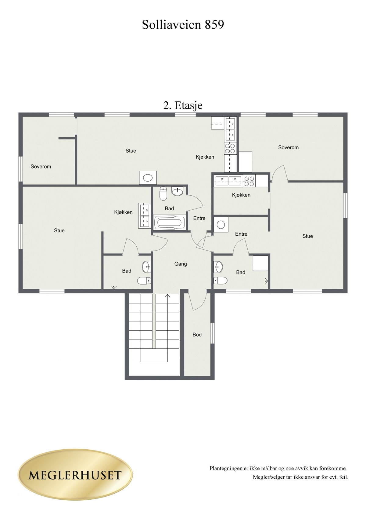 Plantegning 2. etasje 2D Galleribilde