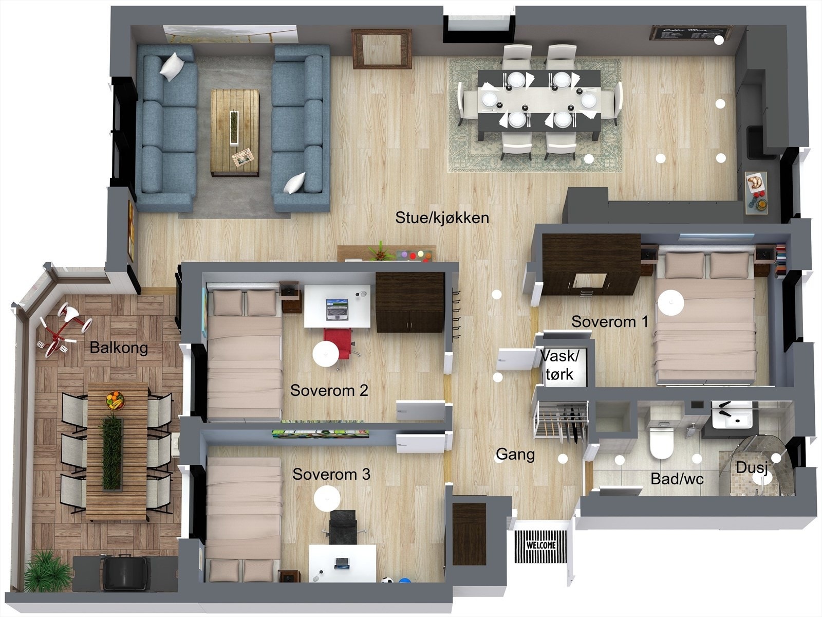 Plantegning Galleribilde