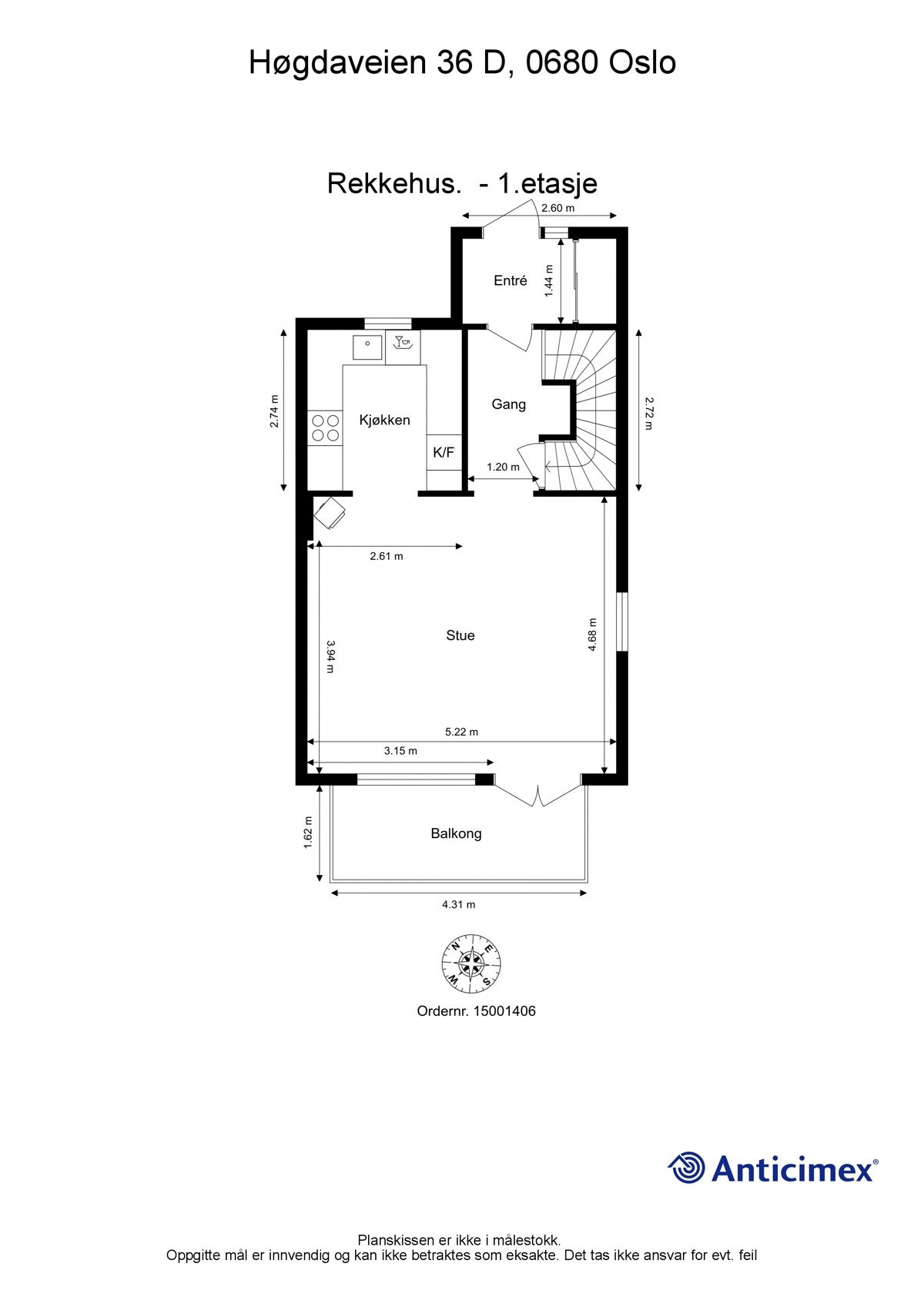Plantegning 1. etasje Galleribilde
