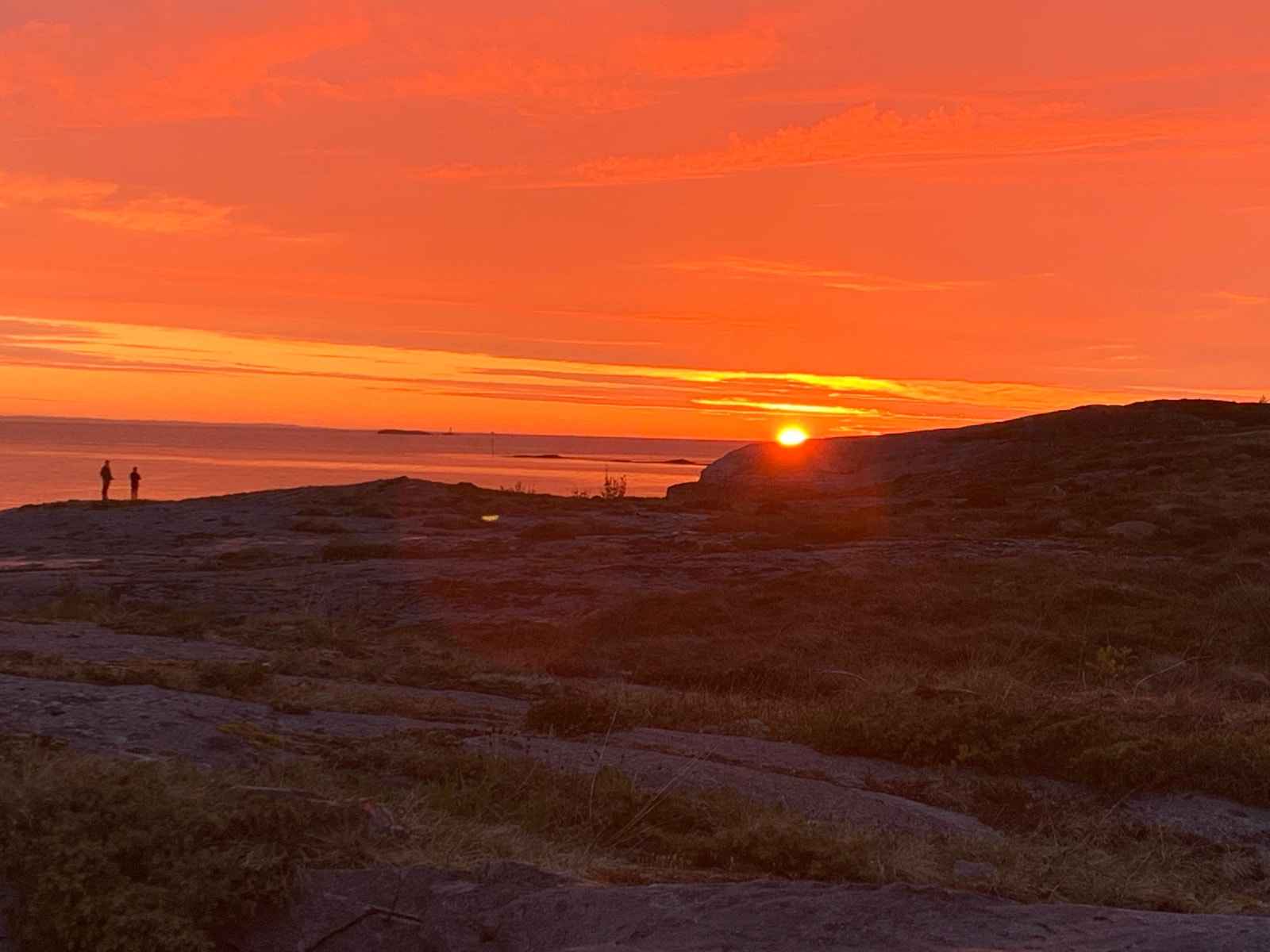 Fantastiske solnedganger over Ramsøyfjorden og Trondheimsleia Galleribilde