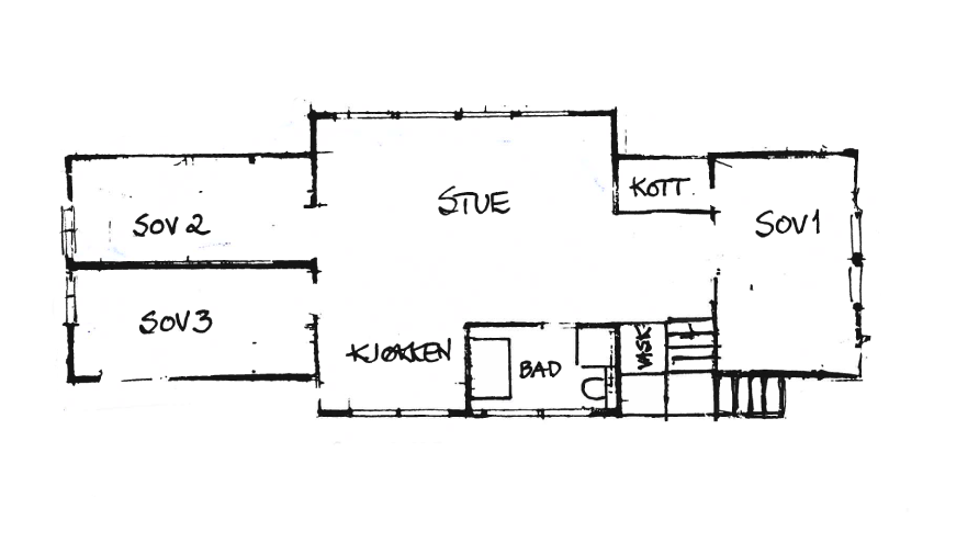 Plantegning 2. etg. (ikke målsatt) Galleribilde