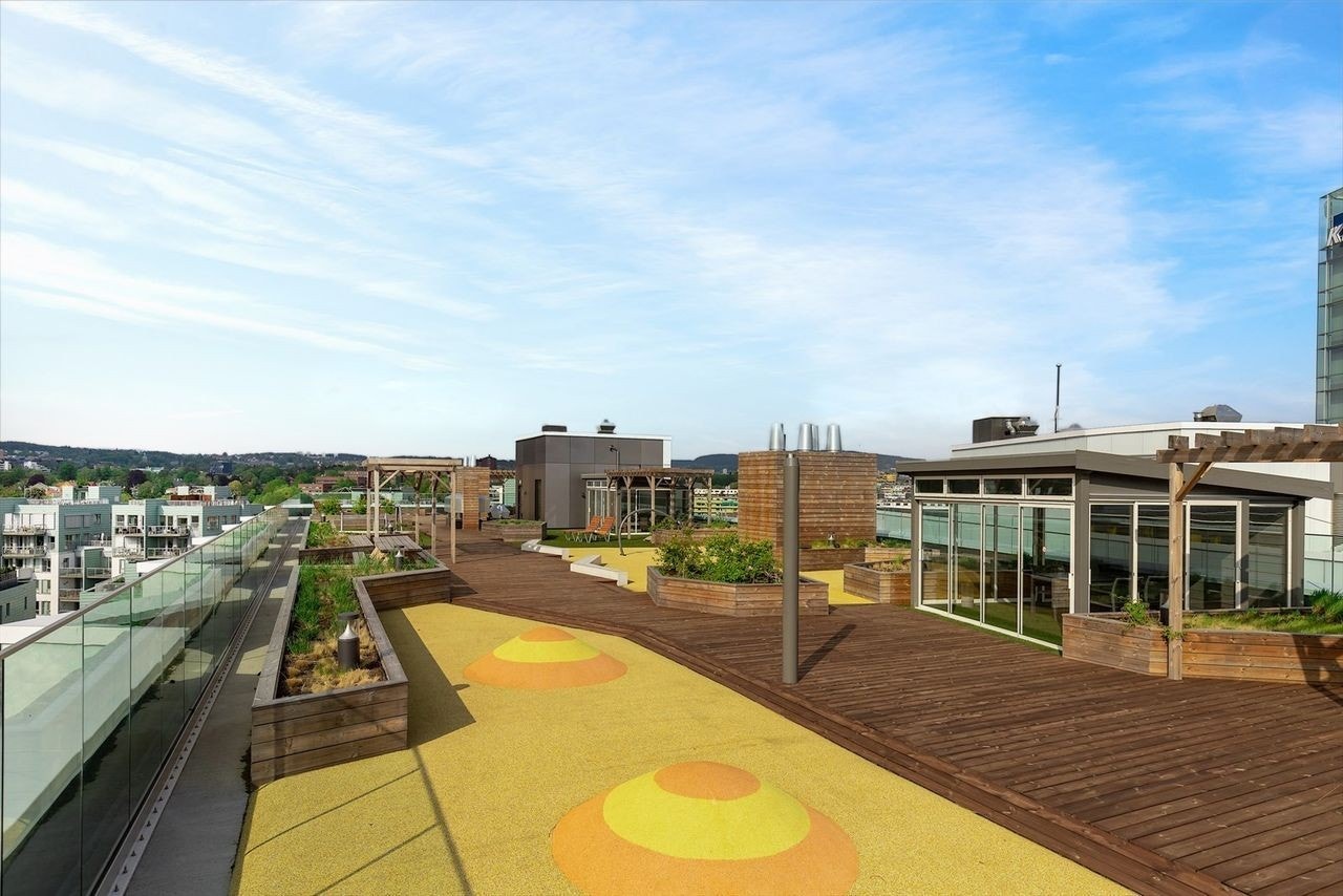 Spektakulør takterrase Galleribilde