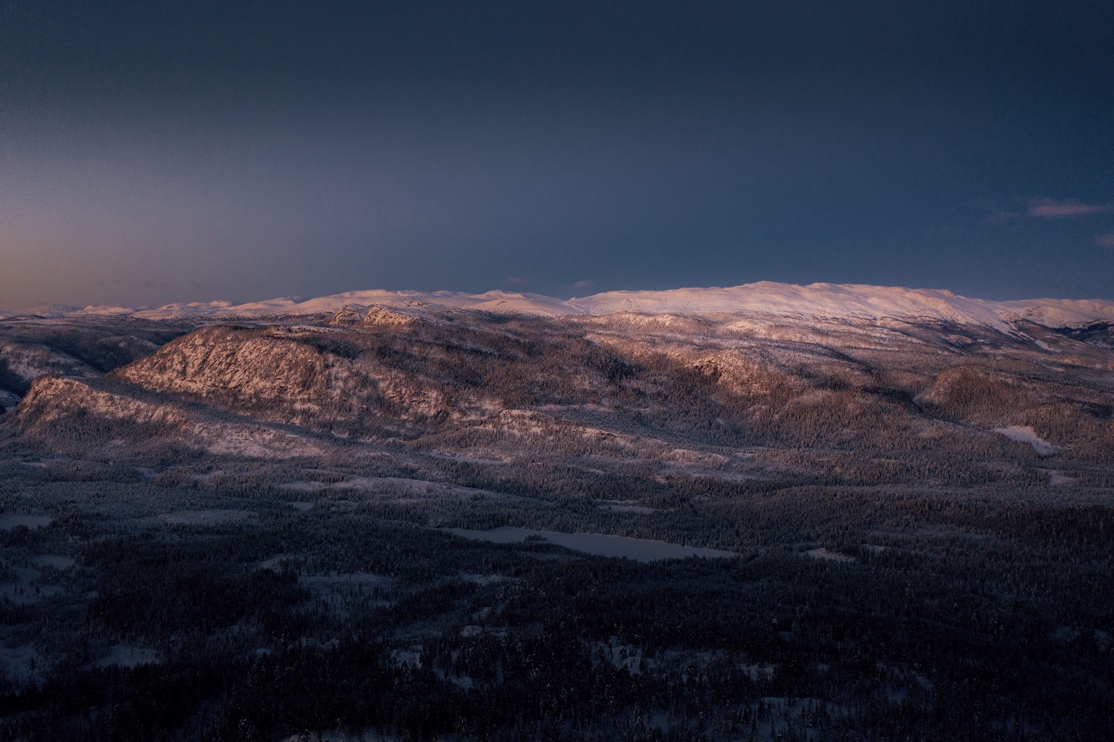 Utsikt fra hyttefeltet Galleribilde
