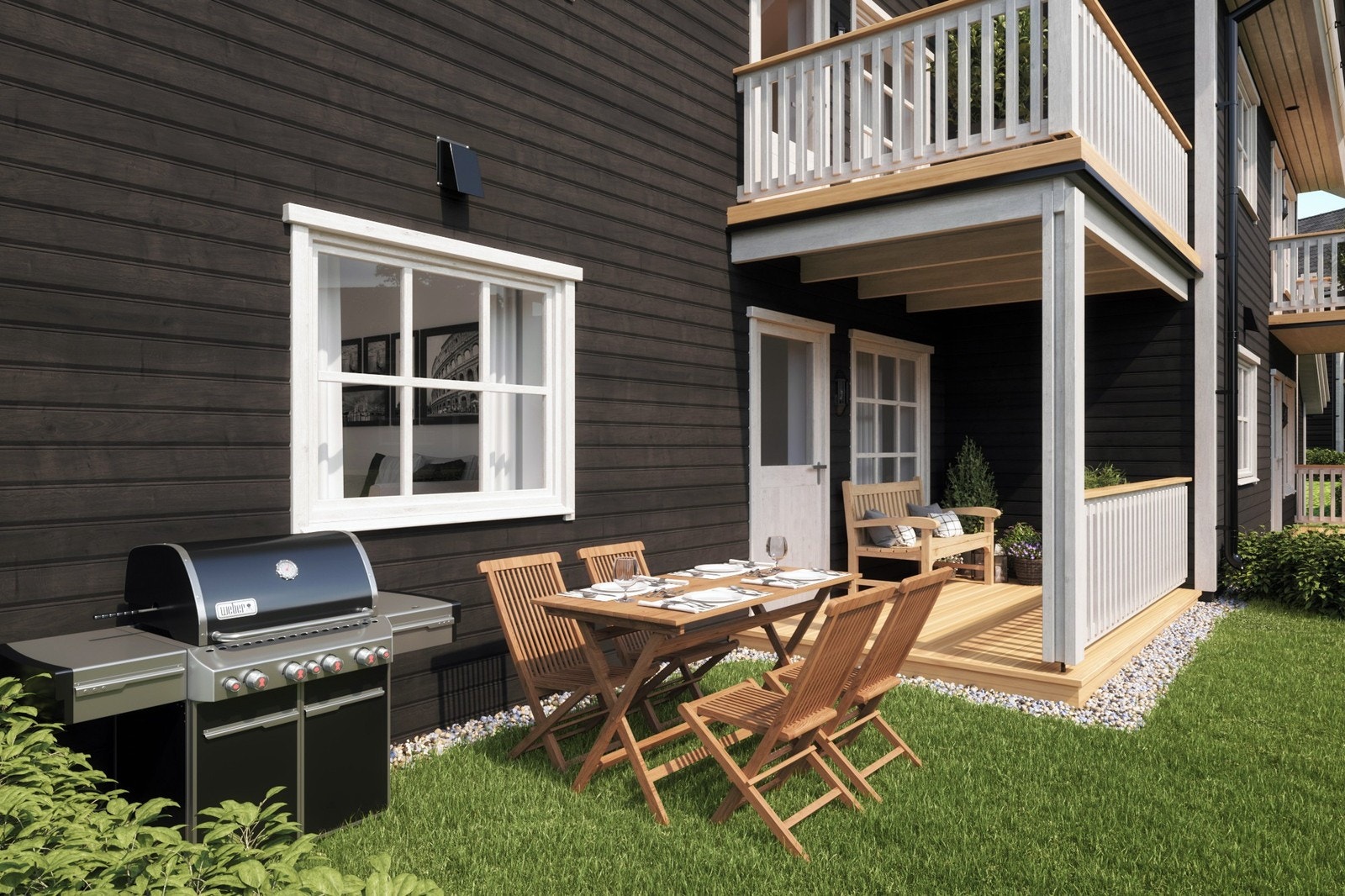 Illustrasjon terrasse Galleribilde