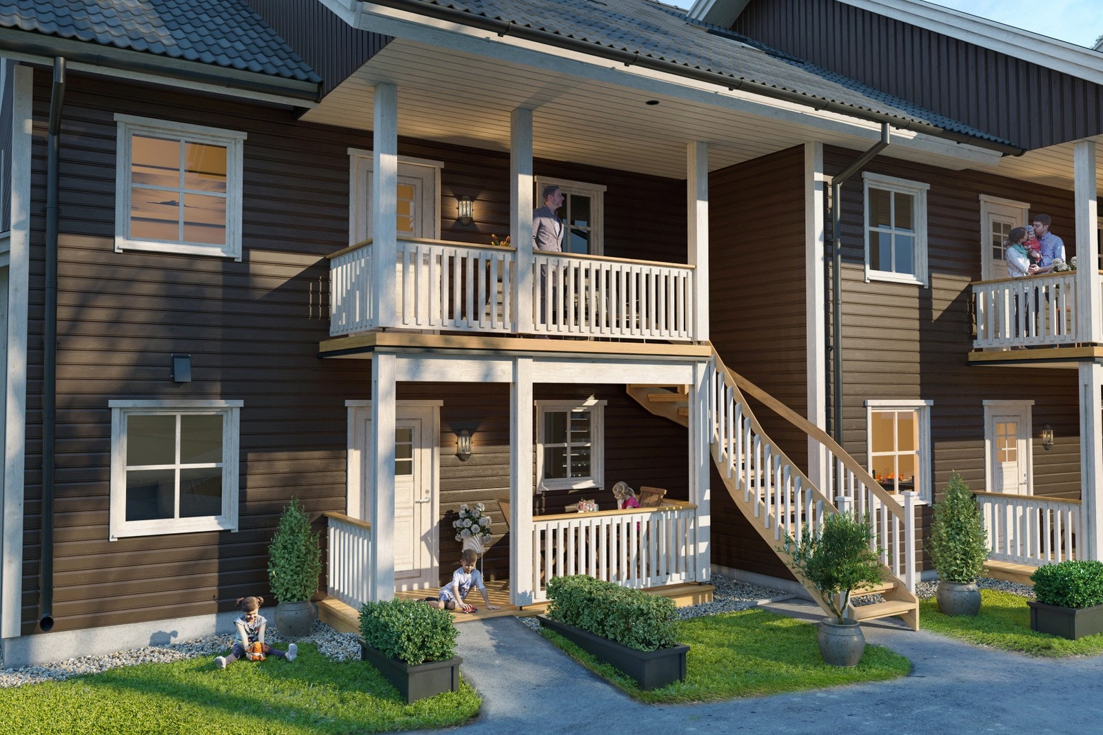 Illustrasjon fasade Galleribilde