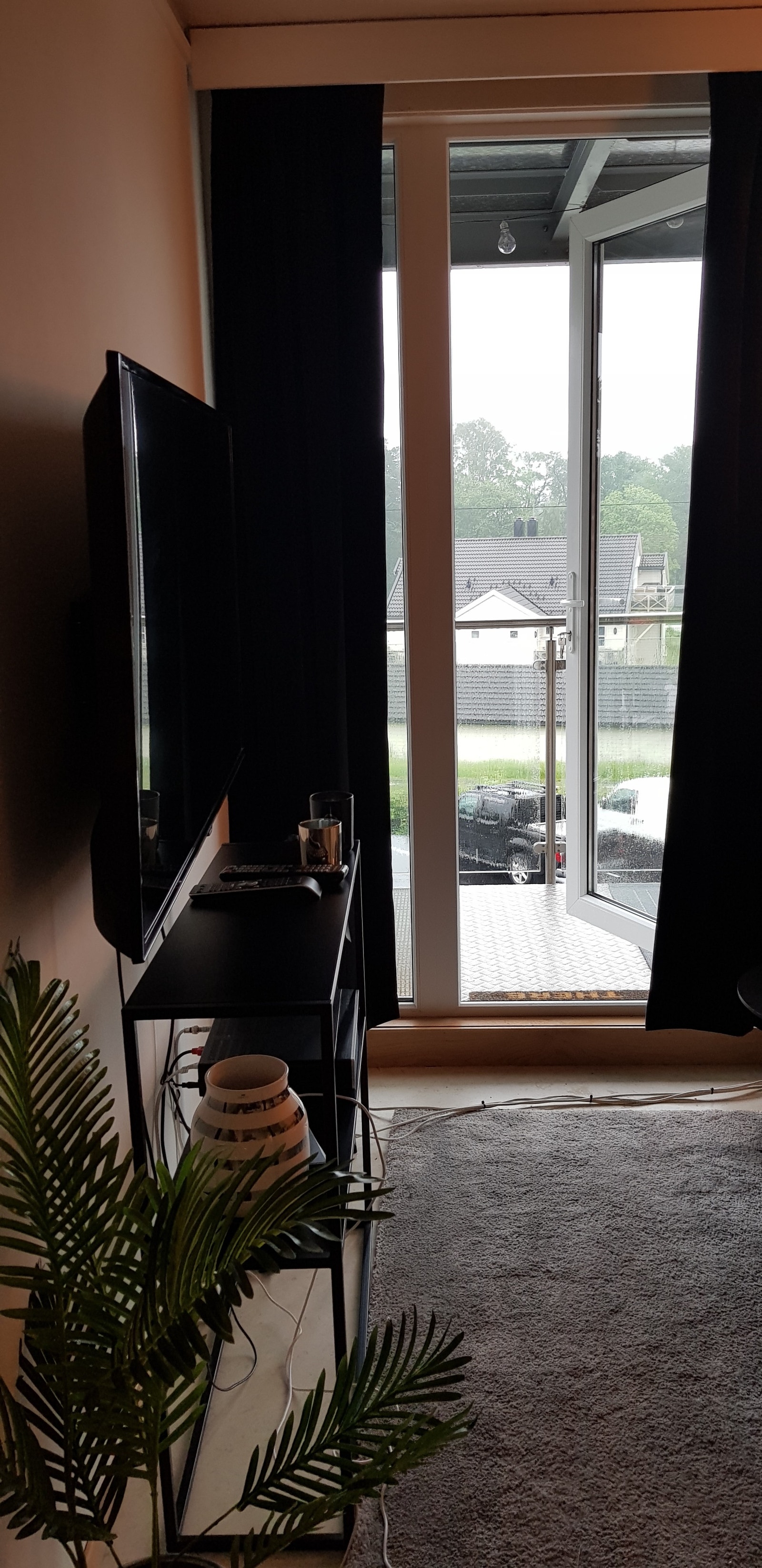 Utgang til glassveranda. Galleribilde