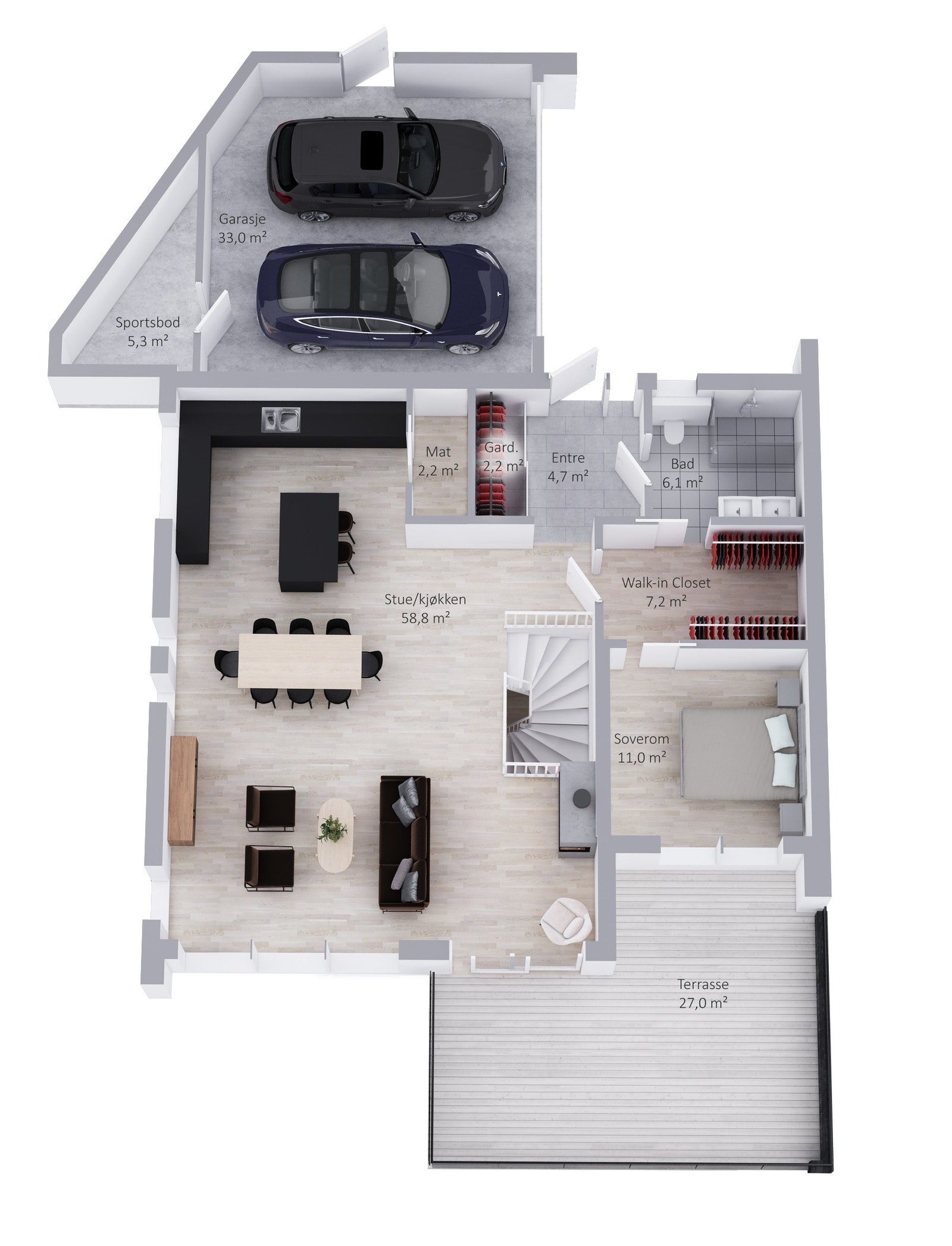 Planløsning 2.etg nr 30 Galleribilde