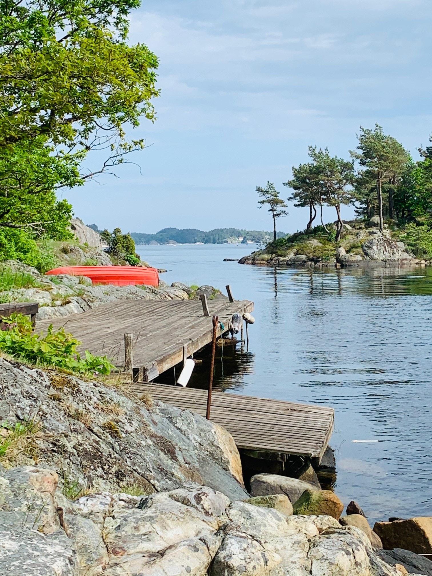 Privat brygge med gode fiske- og bademuligheter. Galleribilde
