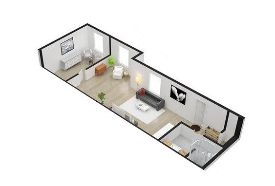 Planløsning fra tidligere boligannonse Galleribilde