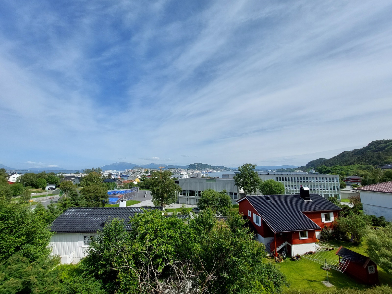 Utsikt fra balkong Galleribilde