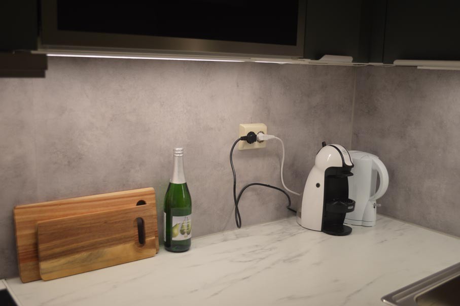 kjøkken med Nespresso kaffetrakter Galleribilde