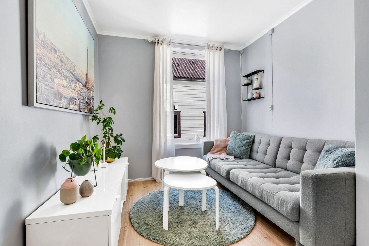 Leiligheten er på 40m² og er beliggende i 2. etasje. Galleribilde