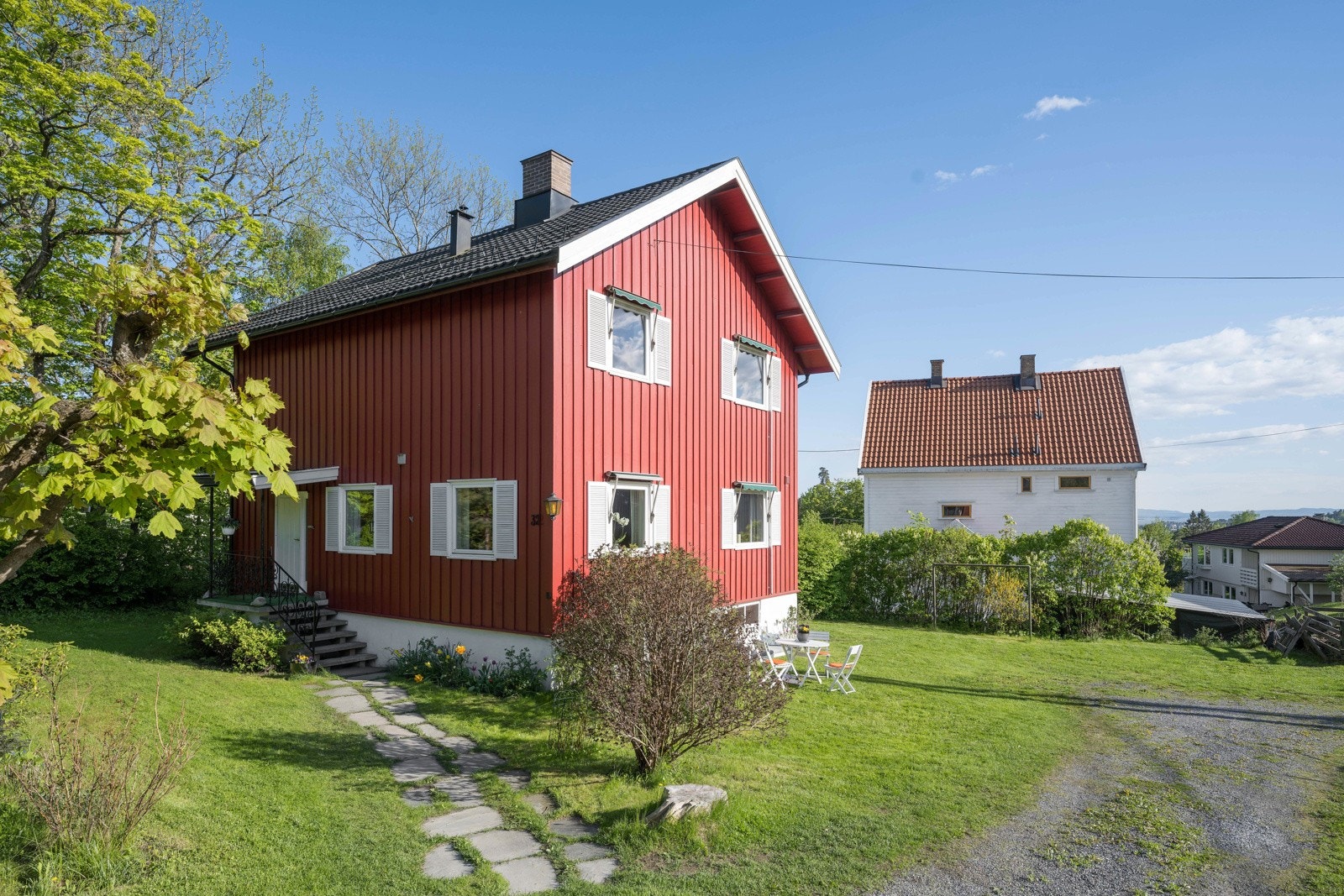 Enebolig fra 1917 oppført med hovedkonstruksjoner i tre over grunnmur av betong Galleribilde