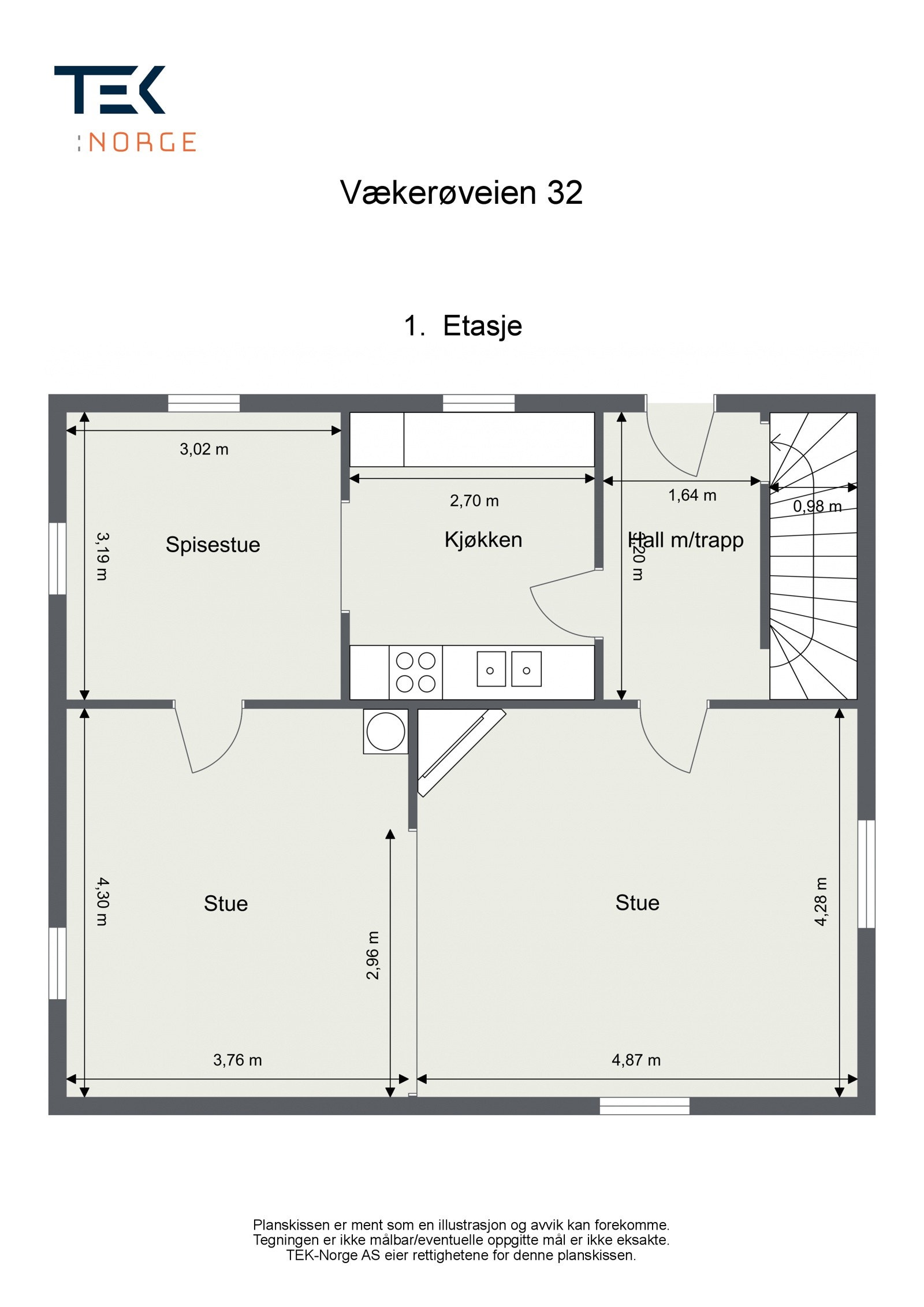 Planløsning enebolig Galleribilde