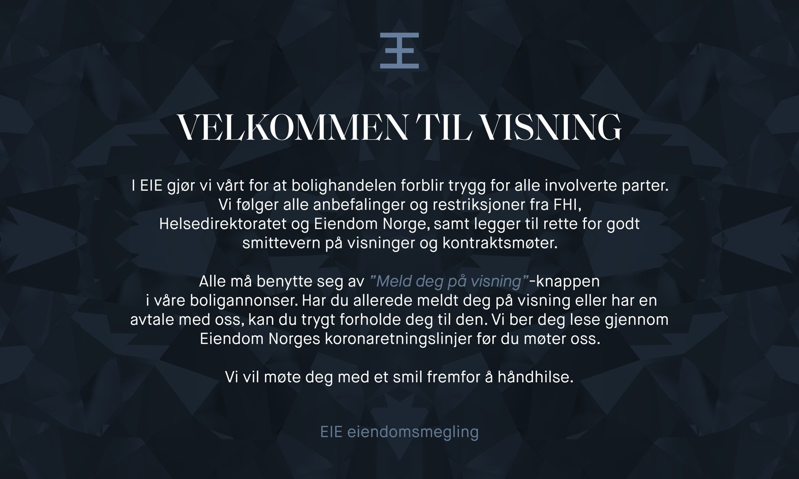 Velkommen til trygge visninger! Galleribilde