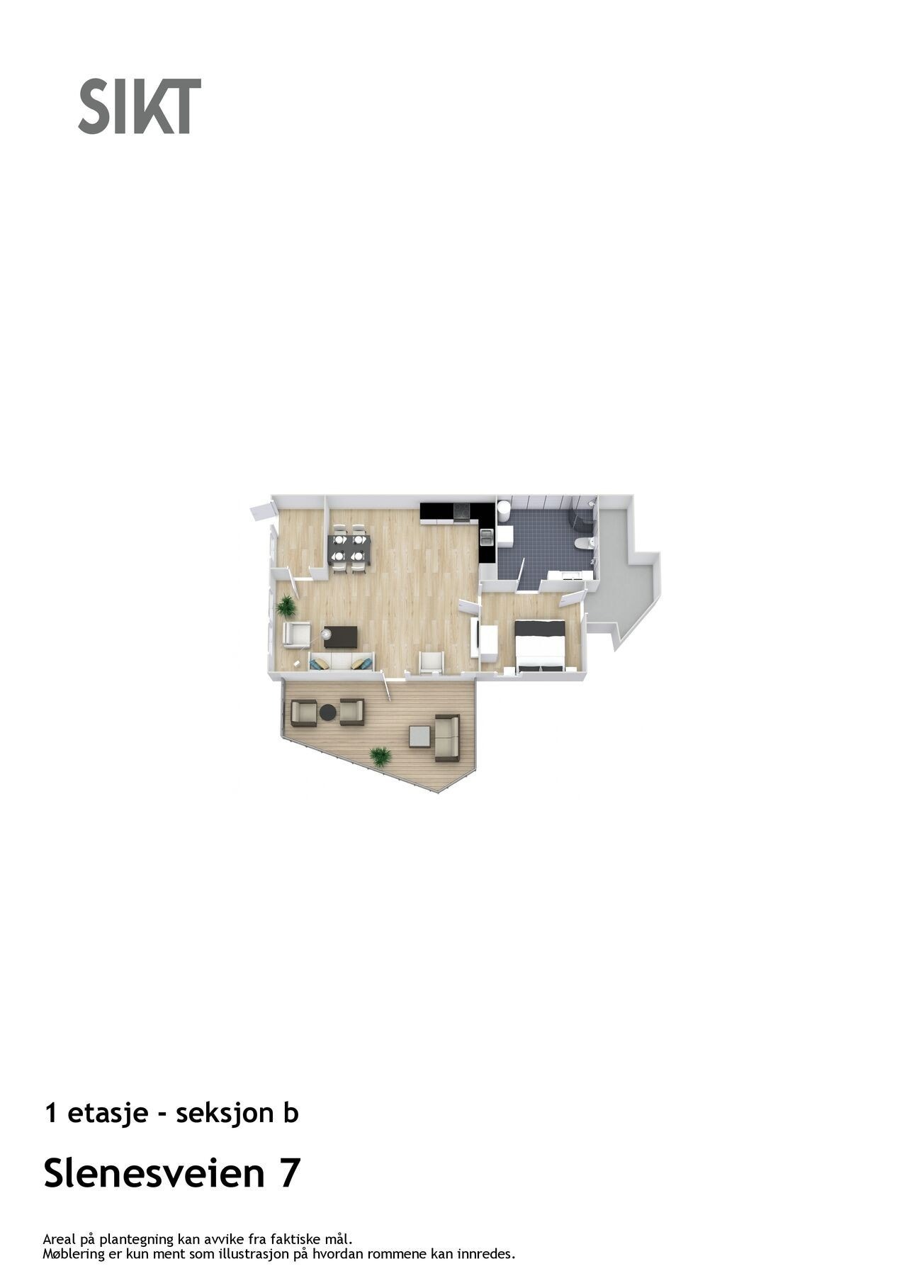 3D leilighet 2 Galleribilde