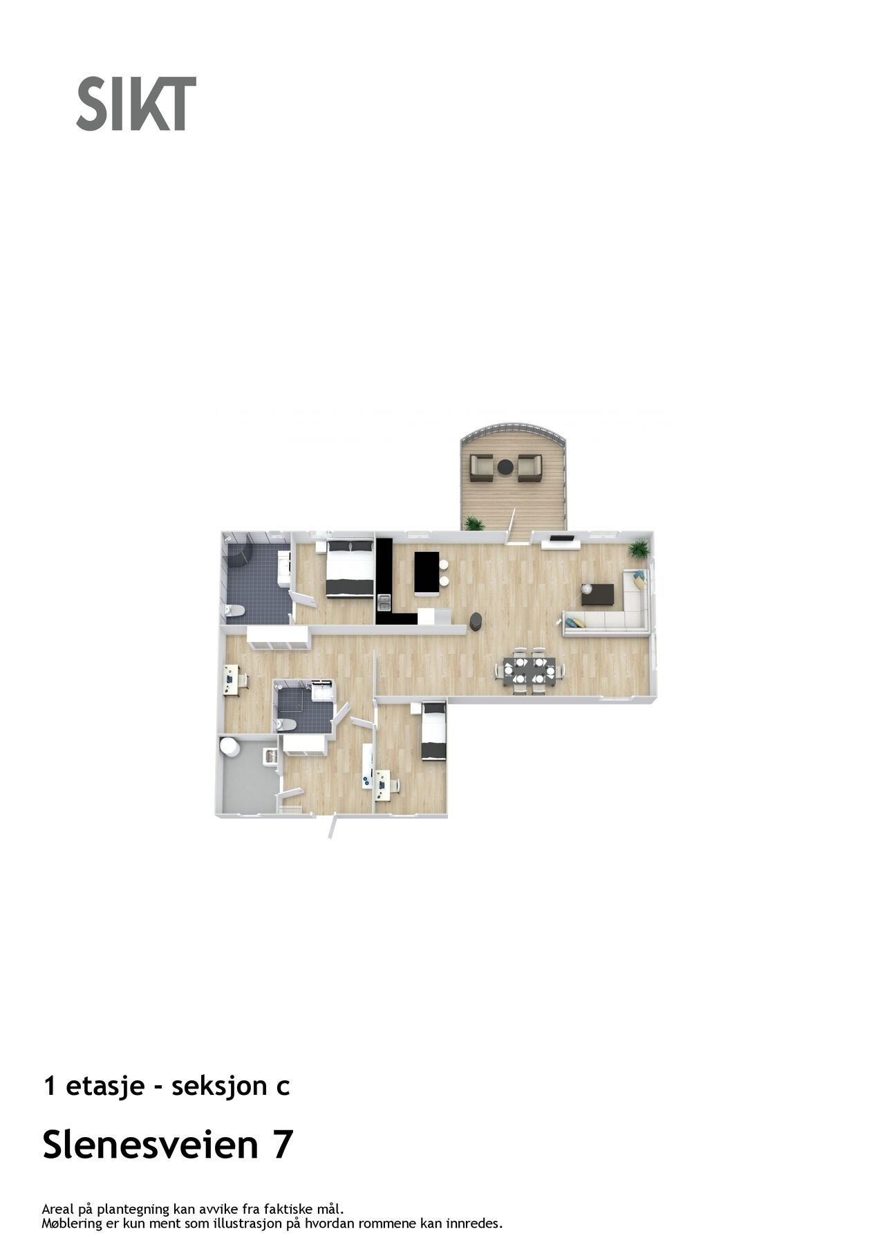 3D leilighet 3 Galleribilde