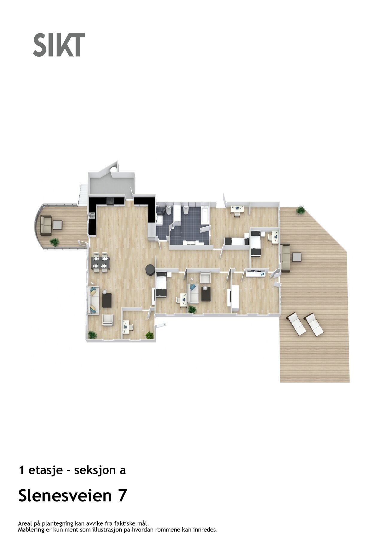 3D leilighet 1 Galleribilde